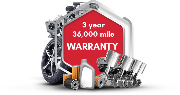 3 Years/36,000 Miles Warranty