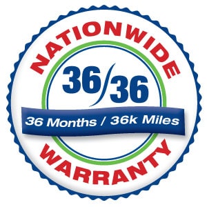 36 months / 36 miles national warranty seal